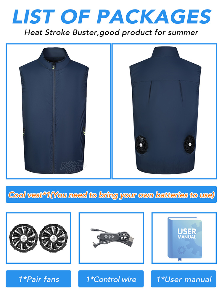 Fan Vest Wearable Cooling Air- - Cycling Commute Clothes ulasan dan harga